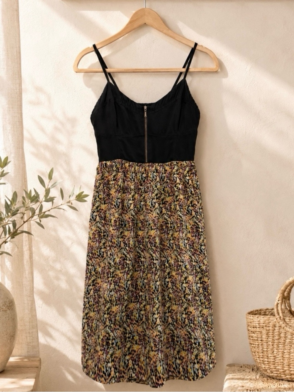 ✨ Anthropologie Black Silk Dress by Moulinette Soeurs Size 4 ✨